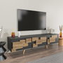 Hanah Home Soporte para TV Antracita y Nogal